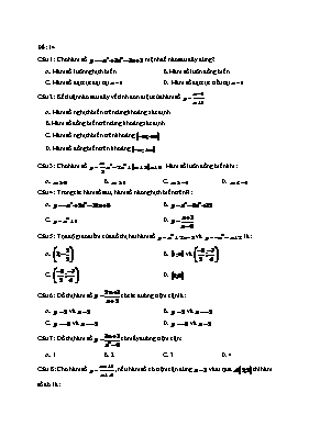 Đề kiểm tra môn Toán - Đề 14